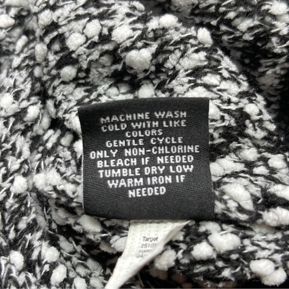 VICTORIA BECKHAM x TARGET BLACK & WHITE SHORT SLEEVE KNIT TOP - Picture 4 of 5